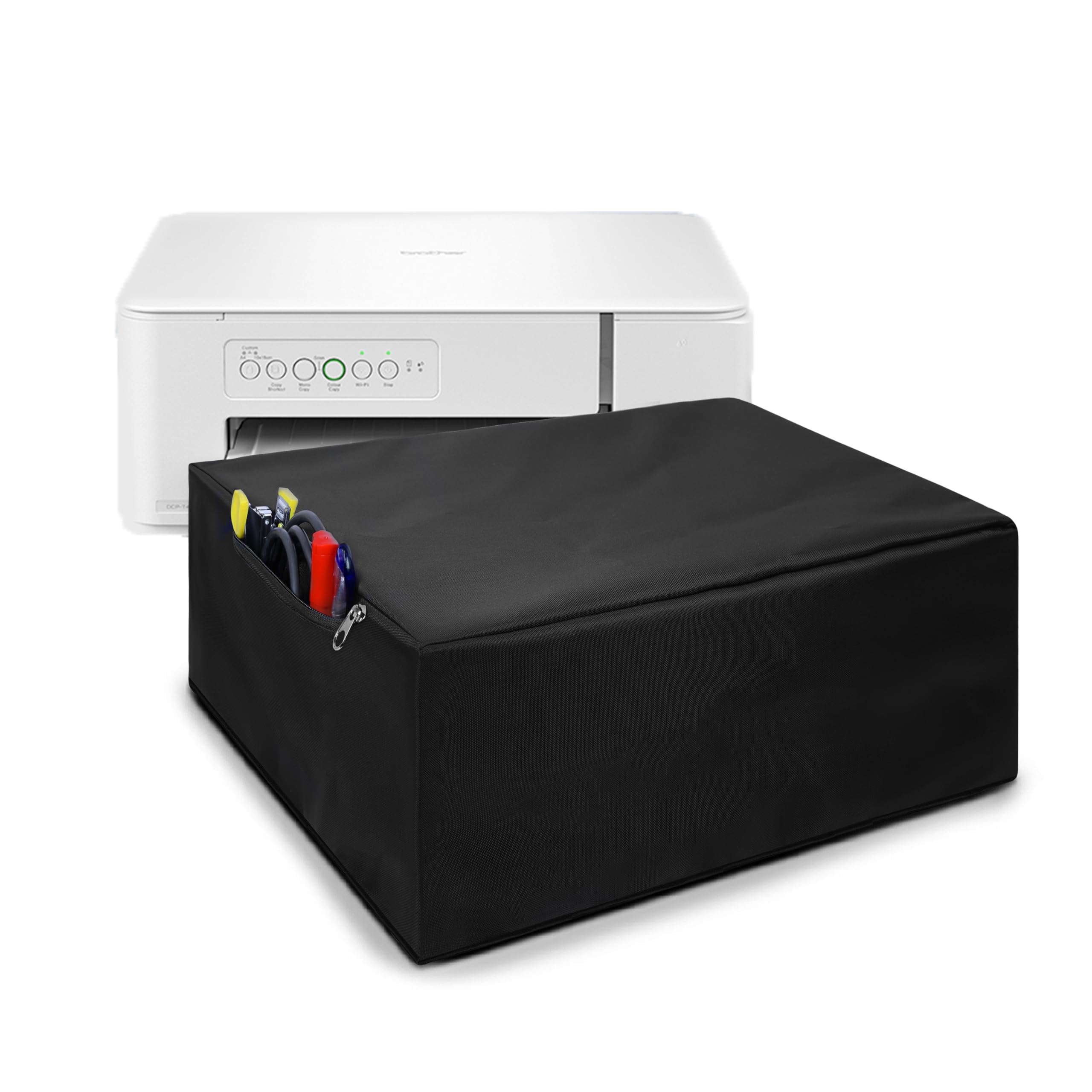 Alifiya Dust Proof Washable Printer Cover for Brother DCP-T436W Ink-Tank Multifunction Printer - Black-picture-10