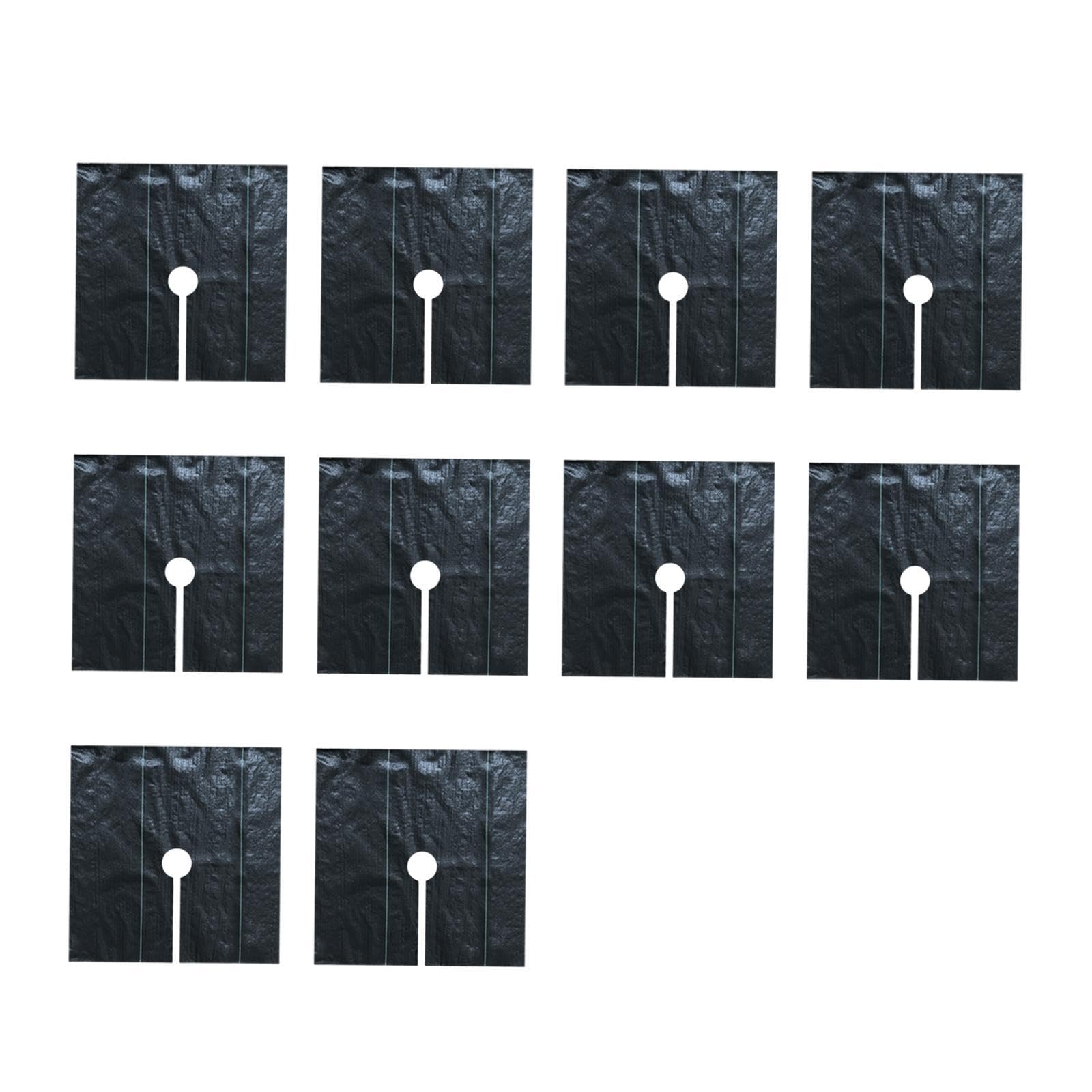Carrés de paillis pour arbres lot de 10 toiles perforées 1.5 M