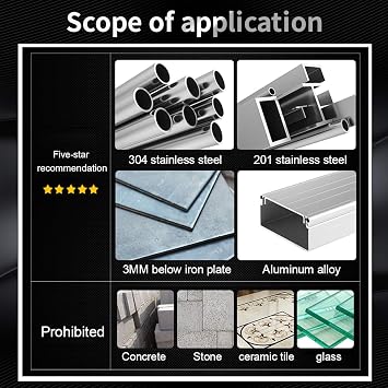 kATUR 75-120mm Speed Bi-Metal Hole Saw Set Drilling Tool with Positive Rake Teeth for Cutting Soft Metal, Drywall, Plastic, Wood, Fiberboard (75-120mm)