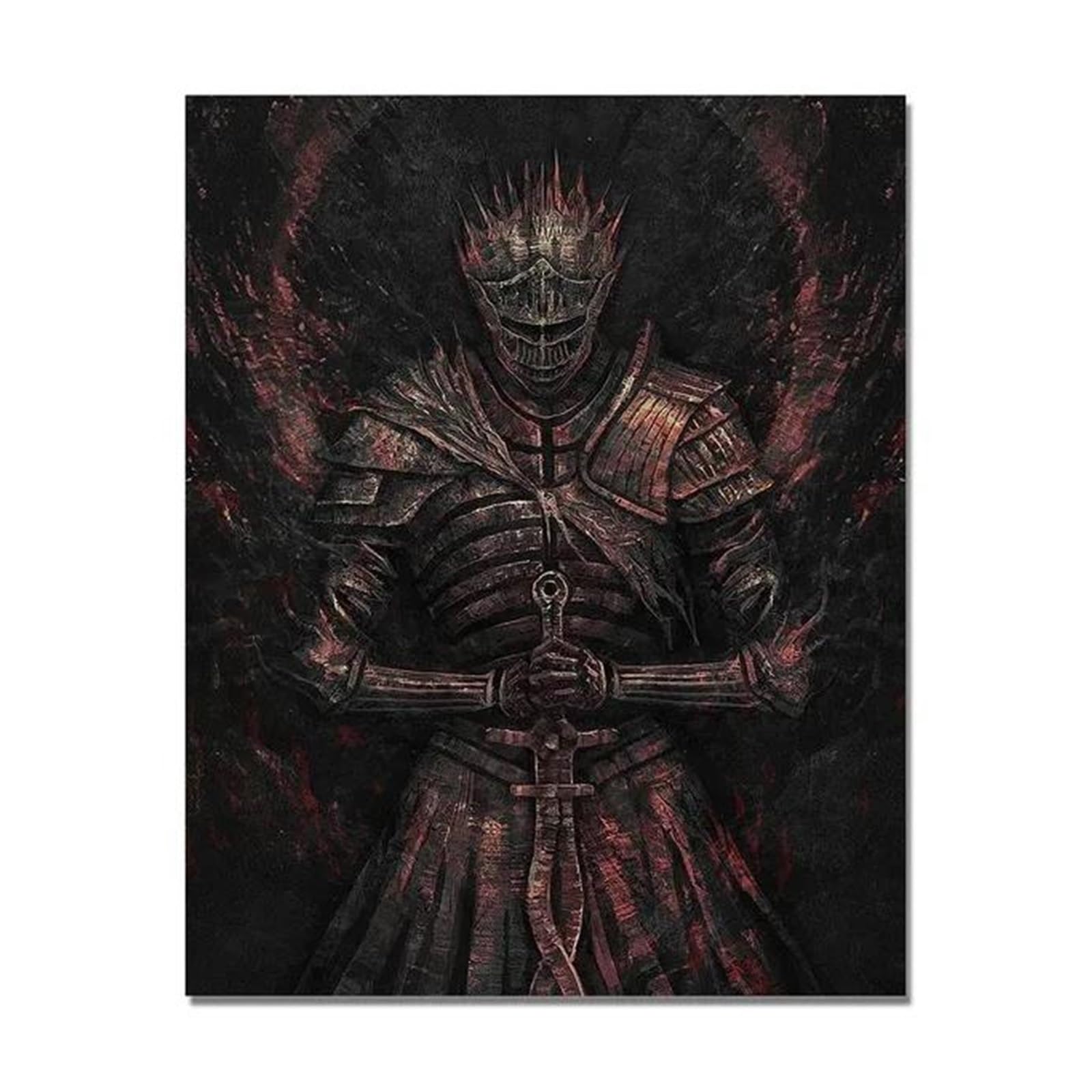 Décoration murale Dark Souls : tableau moderne et affiches de jeu imprimées sur toile