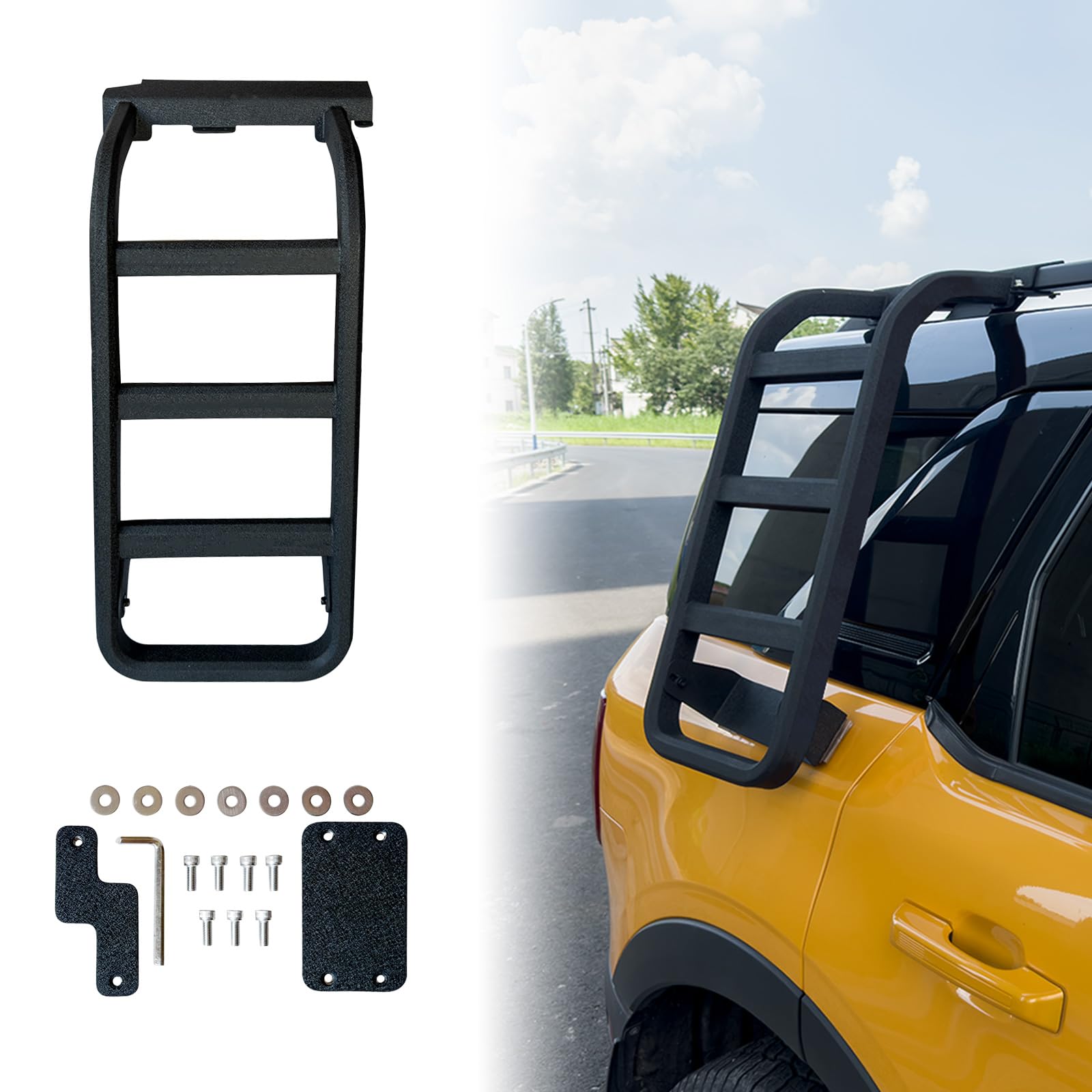 HUYINPJ Side Window Ladder Compatible with 2021-2025 Ford Bronco