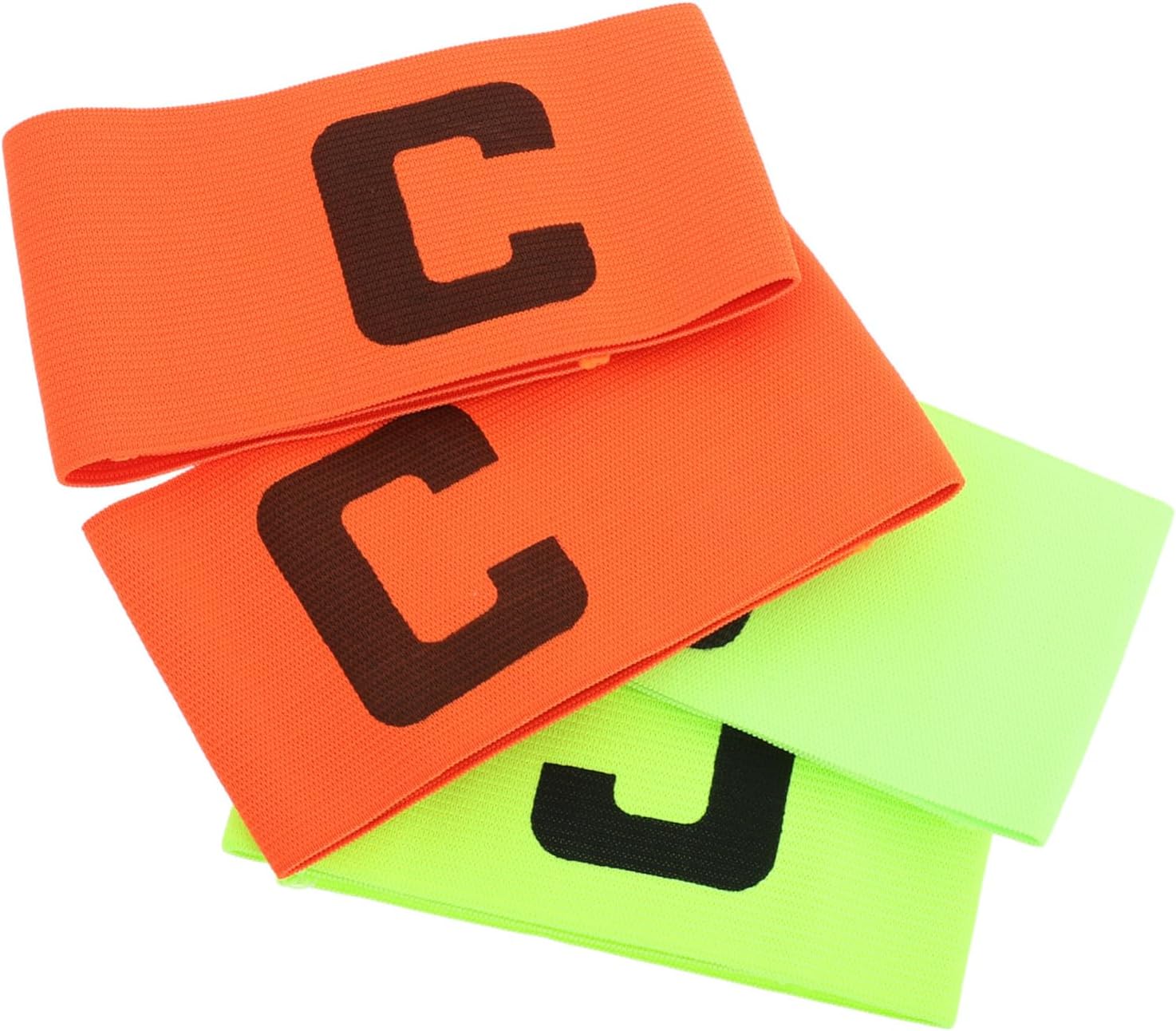 4pcs Soccer Captain Armband Elastic Team Sports Arm Bands for Youth and Adults and Convenient Design for Football