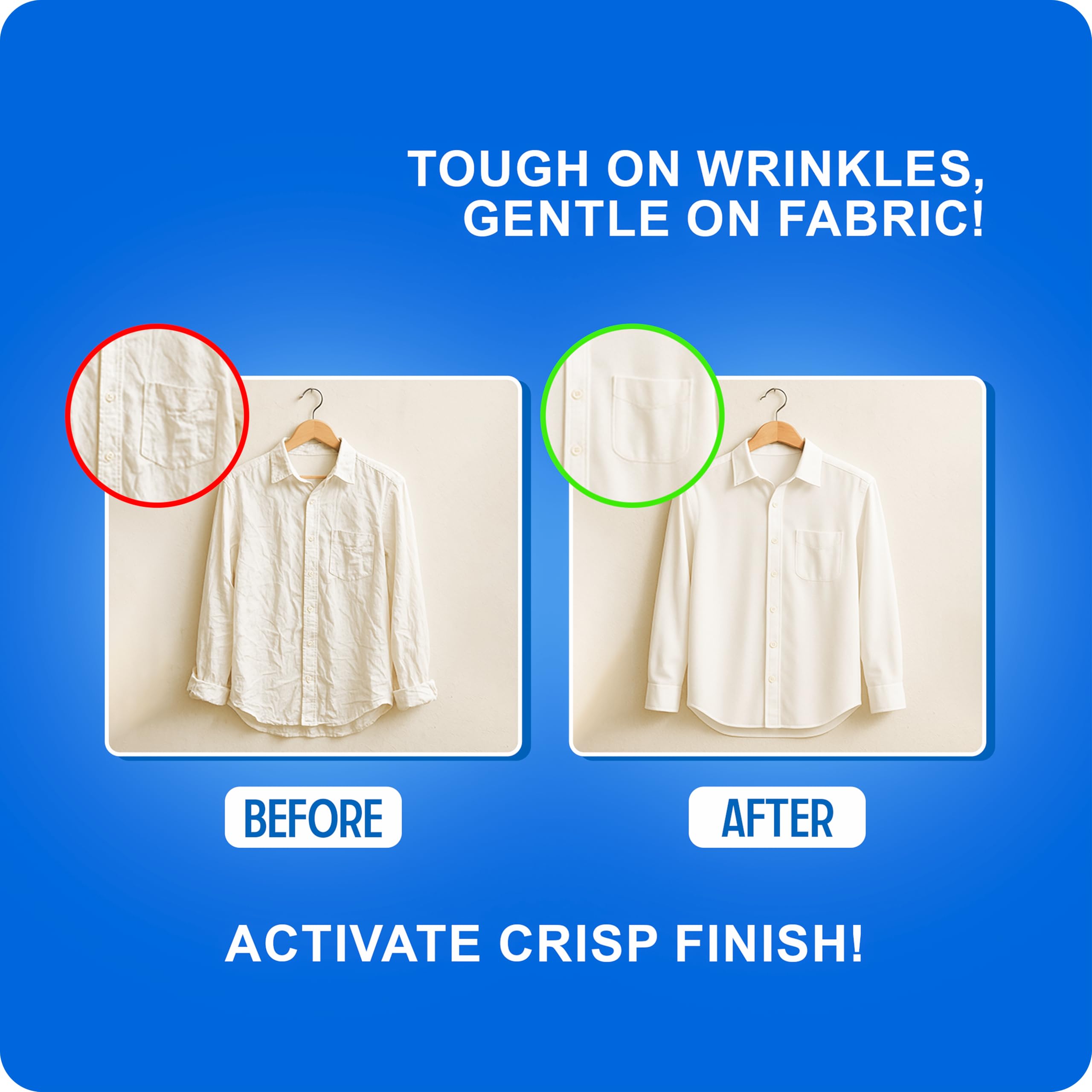Aquafire Instant Anti Wrinkle Spray, No Iron Needed, Fabric Refresher with Odour Eliminator, Made in India (Pack of 1) 3