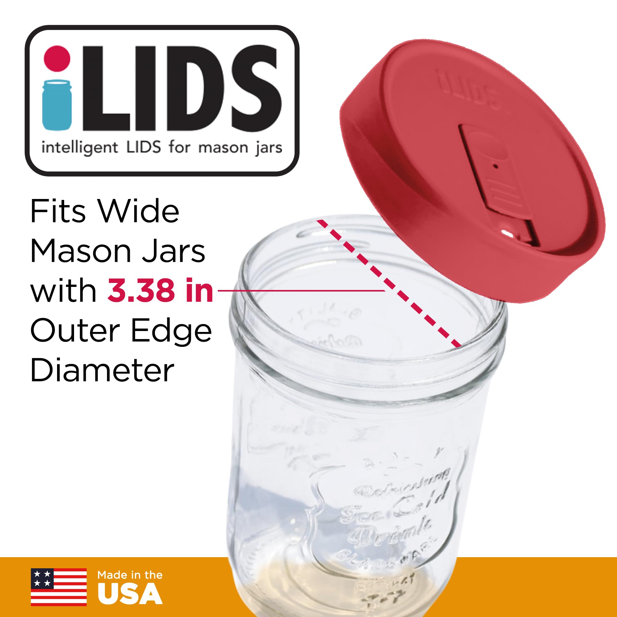 iLids Mason Jar Drink Lid