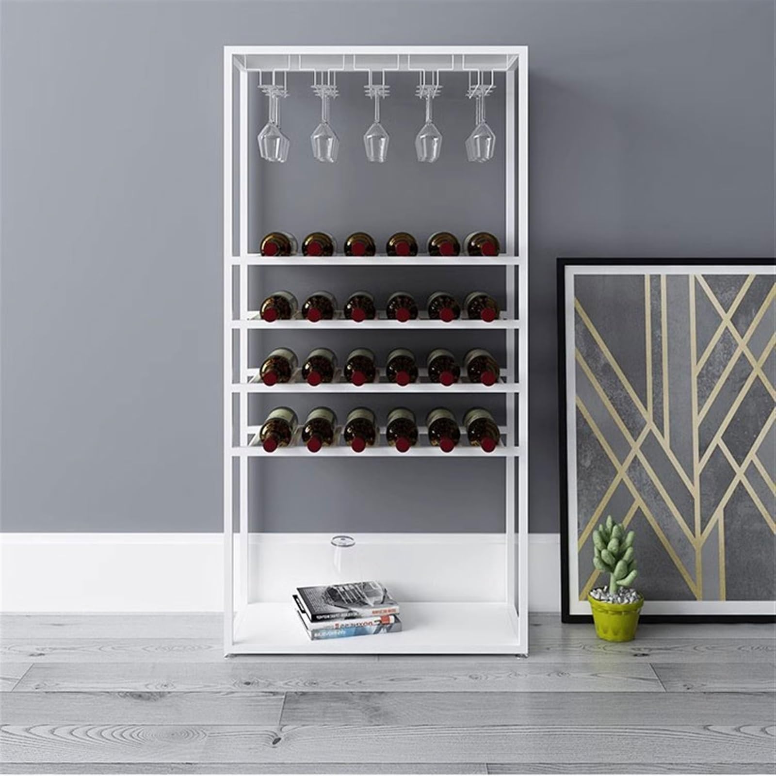 botellero Enfriador de Vino Vino Tinto Hierro hogar Piso pequeño Estante de Vino Estante de exhibición Estante estantes for Copas de Vino botellero de Pared(Negro)