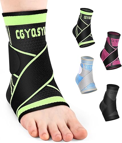 Tobillera de compresión ajustable para hombres y mujeres, tobillera fuerte protección deportiva, estabiliza los ligamentos, alivia la hinchazón y el