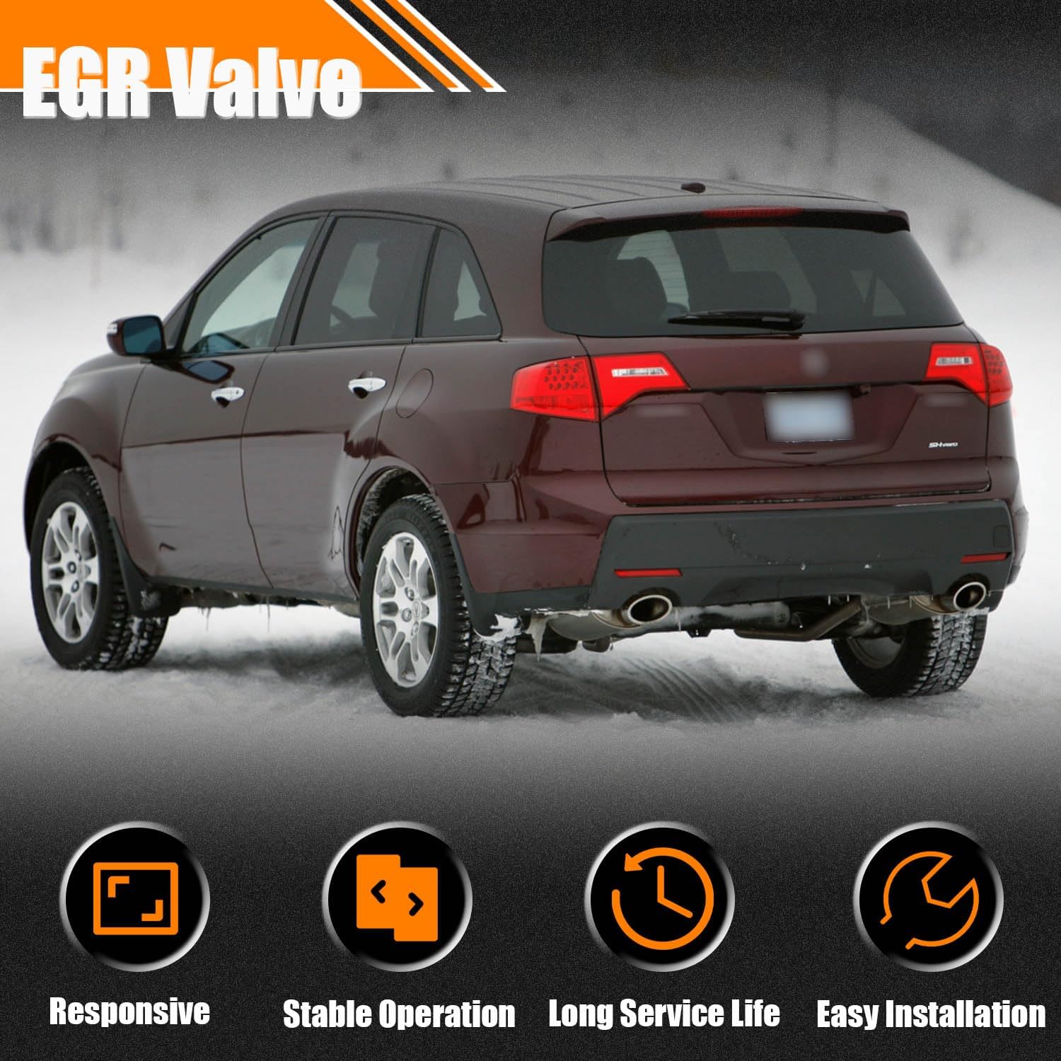 EGR Valve EGV658 Compatible for Acura CL MDX RL TL, Fits for Honda Accord Pilot Ridgeline Odyssey, for Saturn Vue 2004-2007 3.5L EGR Valve Exhaust Gas Recirculation Valves Replace 12581515,18011P8AA00