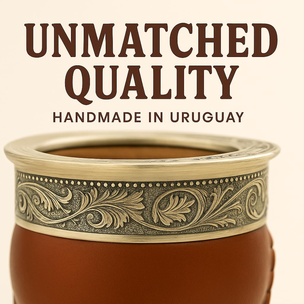 MATEROS Taza premium de yerba mate – Diseño elegante, funcional y duradero – Taza mate ecológica y elegante adecuada para una experiencia suave de beber – Cerámica Imperial (11 onzas)