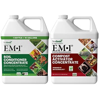 TeraGanix TCM Plant Probiotic & Compost Accelerator Bundle, Boost Soil Health, Enhance Plant Growth, Speed Up Composting, Reduce Odors, Improve Root Strength, Support Organic Gardening Naturally