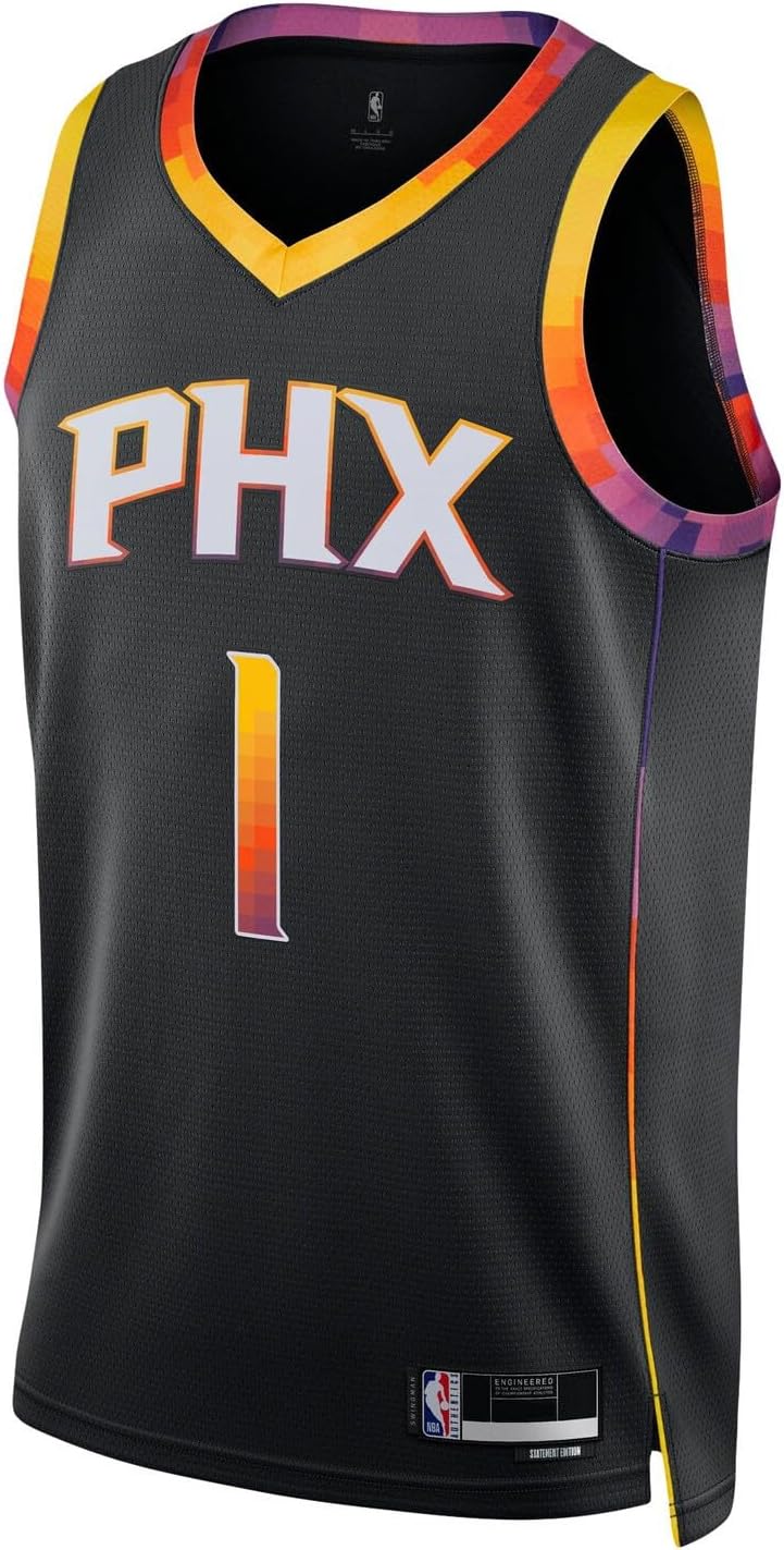 Devin Booker Phoenix Suns NBA Kids Youth 8-20 Black Statement Edition Swingman Jersey