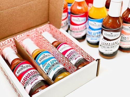 Miniatura 5 de Adoboloco Salsa picante de piña y pimienta hawaiana Habanero paquete de 3 5 oz de mezcla de salsa de chile y pimienta ardiente mediana