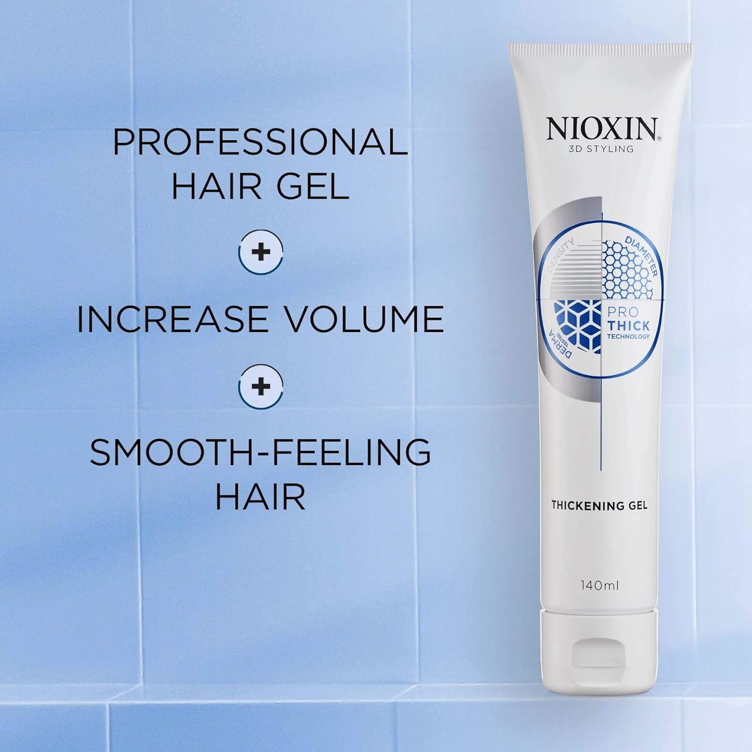 Nioxin 3D Styling Hair Thickening Gel, Strong Hold and Texture, 5.13 Oz : Beauty & Personal Care