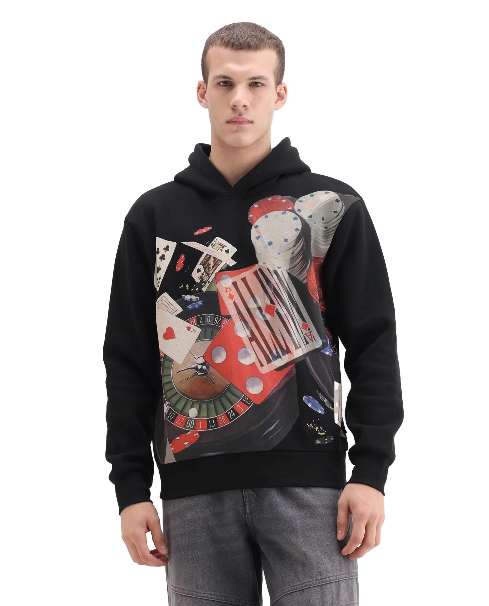 rare rabbit Men's Febo Regular Graphic Cotton Blend Hooded Long Sleeve Sweatshirt-picture-24