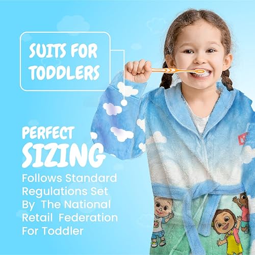 Miniatura 6 de Cocomelon Bata de felpa 3D JJ Playtime para niños pequeños