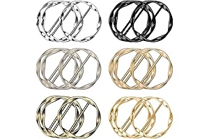 Tshirt Tie Clip Twist: Silk Scarf Ring Clips for Multifunctional Styling