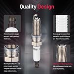 BDFHYK APP5702 Plugs Spark Platinum Iridium compatibles avec Dodge Sprinter 2500 3500,Compatible avec Kia Soul, Outlander Smart Fortwo,C230 C250 C300 C350 CL550 4288 93911 3.0L 5.5L V8 Ensemble de 4