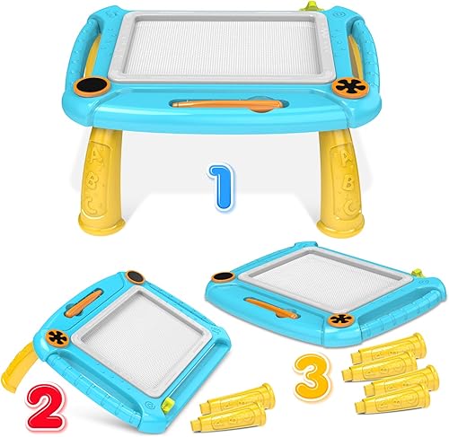 Miniatura 5 de SLHFPX Regalo de juguete para niños de 3 a 5 años, tablero de dibujo magnético para niños de 3 a 5 años de edad, regalo para niños de 3 a 4 años,