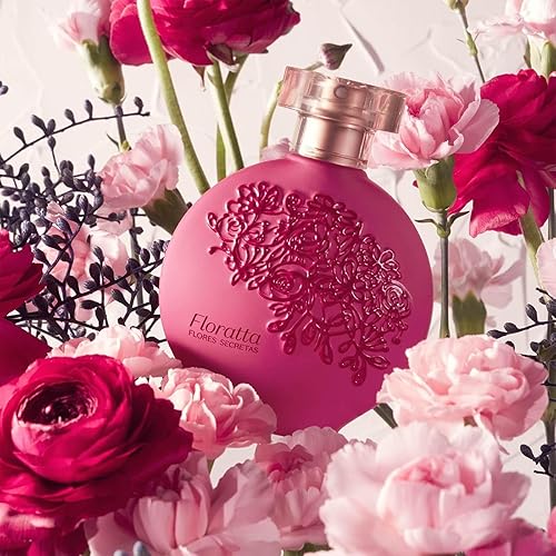 Miniatura 5 de O BOTICARIO Floratta Secret Flowers Eau de Toilette, perfume de fragancia de rosa floral de larga duración para mujeres, 2.5 onzas