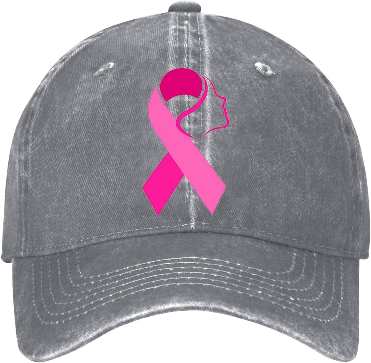 Casquette Octobre Rose Femme De Baseball 2025 Ruban Rose