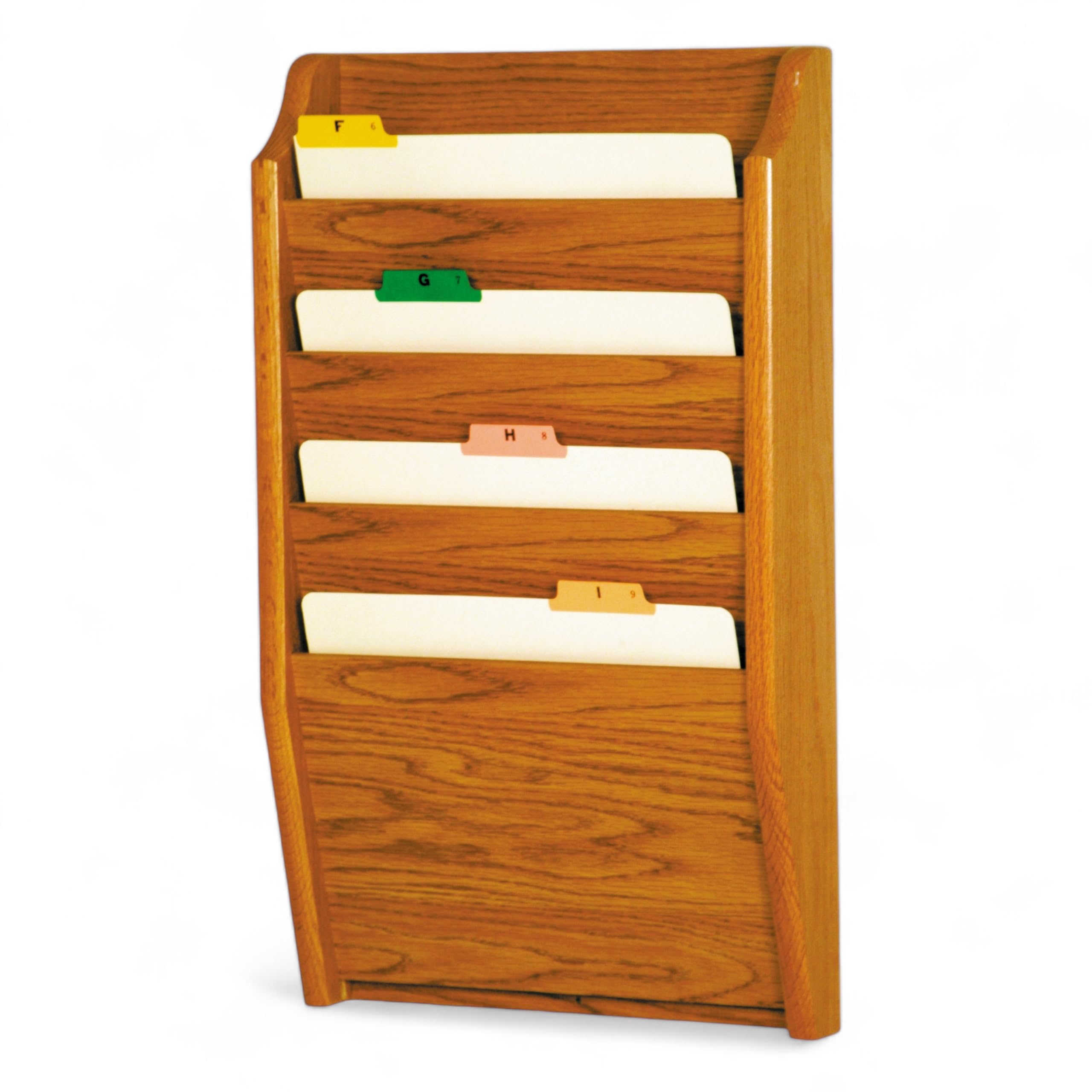 Madera Mallet 4-Pocket Archivo Holder