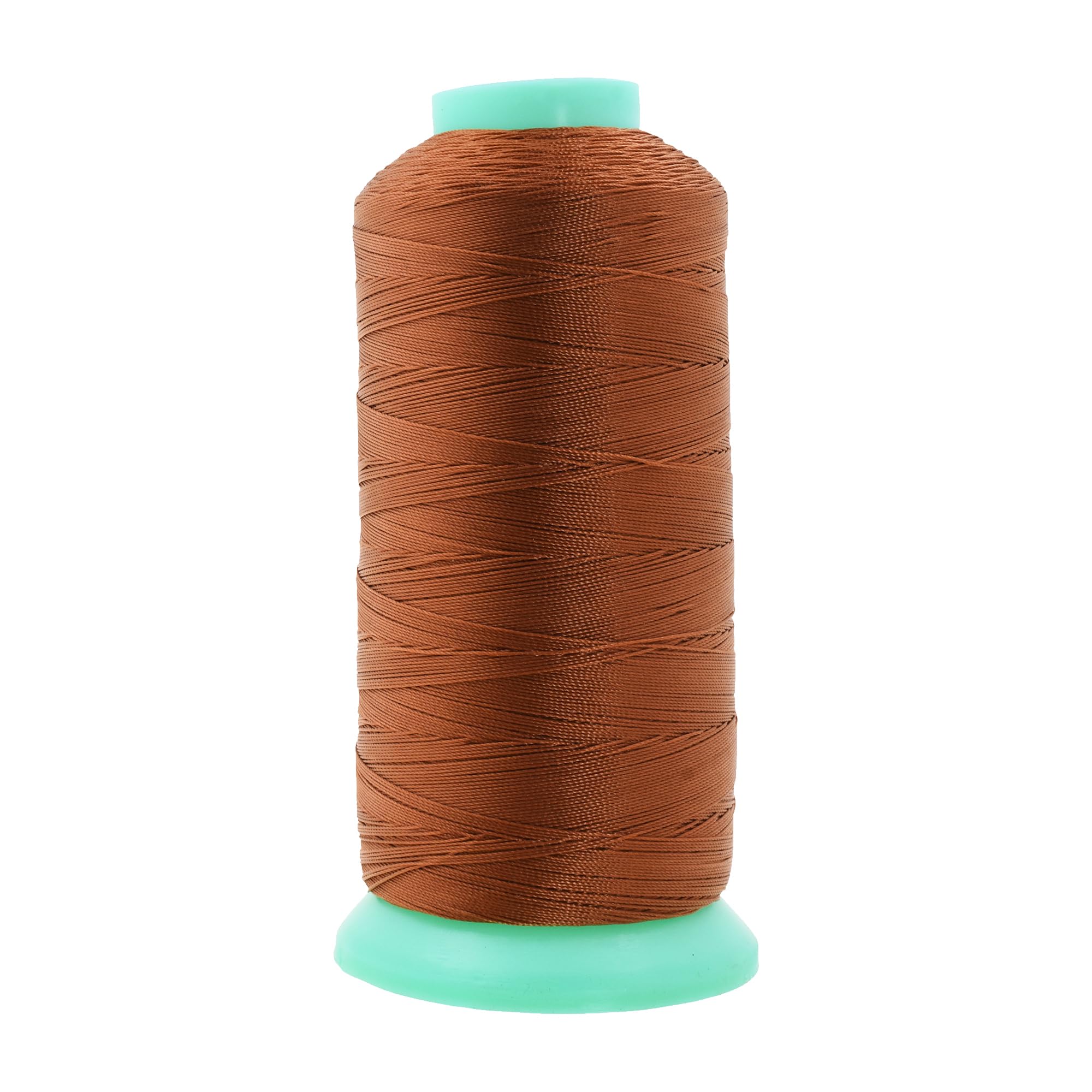 Mandala Crafts Size 92 280D T90 Bonded Nylon Thread - Bourbon Brown 1100 YDs Tex 90 Heavy Duty Sewing Threads for Leather, Jeans, Weaving, Outdoor
