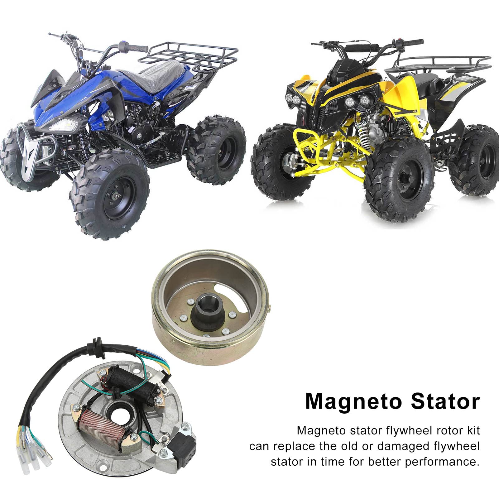 VGEBY Kit Rotore Volano Magneto Statore, Componenti in Alluminio Ramato, Parti di Ricambio per Motore PIT Bike da 90 110 125 140