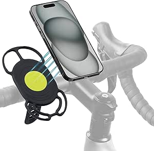 Bone Bike Tie 4 Magnetische telefoonhouder voor op de fiets, compatibel met Magsafe- en fitness-telefoonhouder - veilige en betrouwbare houder voor fietsen en indoor-activiteiten