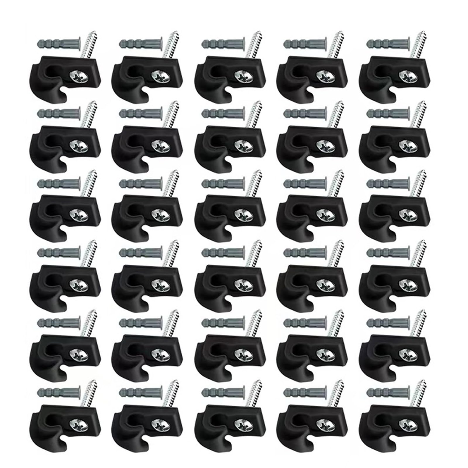 of 30 Screw Hook Portable Size for Practical Hanging in Garden, Balconies and Living Room Storage Solution Secure Fastening Hook