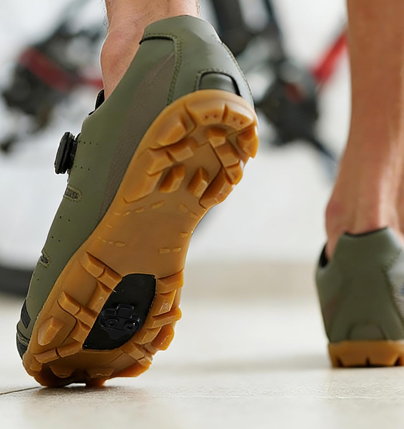 2Pcs Bike SPD Cleats, Cycling Cleat for Cycling Shoes Bike Pedals Cleats Compatible with SPD SM-SH51 Look X-Track Pedals Perfect for Mountain Biking, Long Lasting Chrome-Molybdenum Steel, Black - Image 7