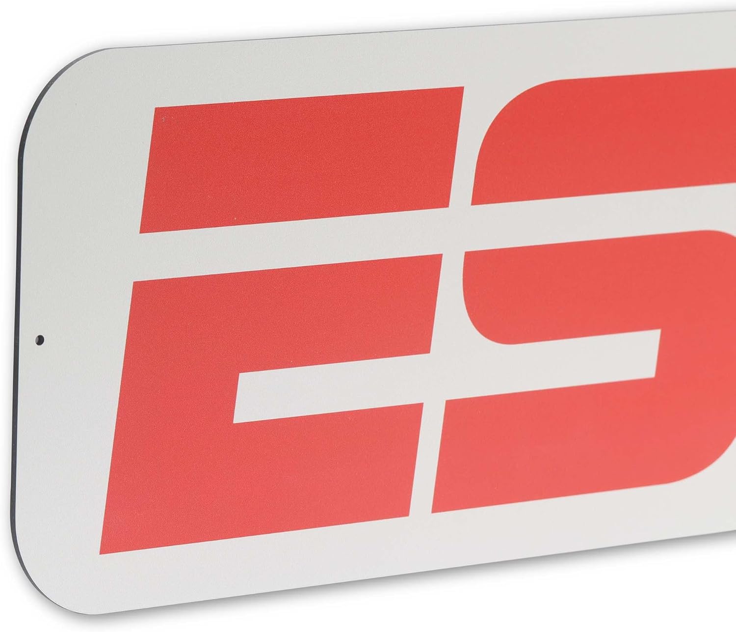 ESPN Red Logo Metal Sign - Large ESPN Sports Wall Decor for Man Cave, Game Room or Garage