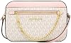 Michael Kors Bag Shoulder Bag 35S1GTTC9B Powder Blush Multi Jet Set Item Signature Large EW Zip Chain Crossbody Womens Outlet Product Brand Parallel Import