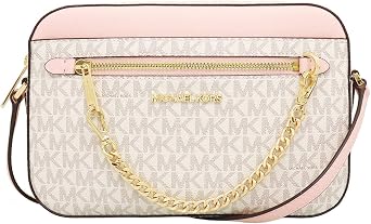 Michael Kors Bag Shoulder Bag 35S1GTTC9B Powder Blush Multi Jet Set Item Signature Large EW Zip Chain Crossbody Womens Outlet Product Brand Parallel Import