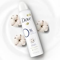 Vista 5 de Dove 0% aluminio desodorante en aerosol de algodón flor y sándalo, 3 unidades para protección de 48 horas, desodorante en aerosol seco sin aluminio
