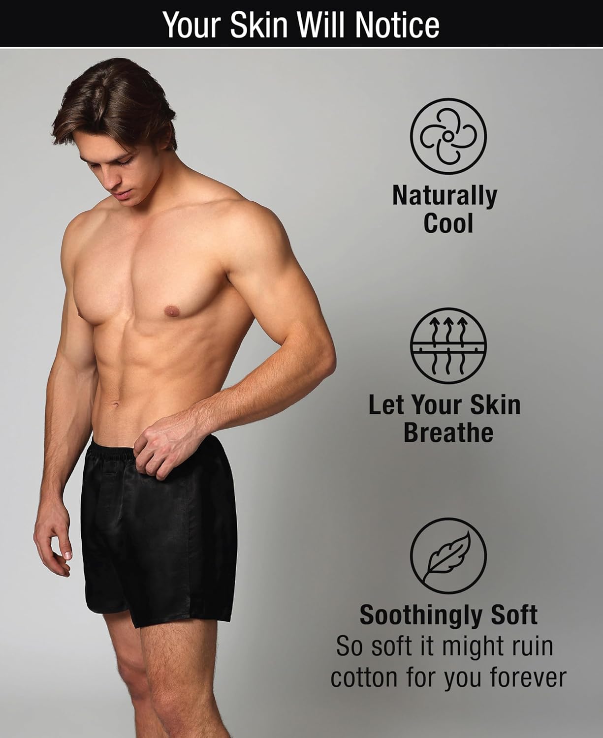 Tara Sartoria Luxury Artisan Silk Boxers for Men, 27 Momme, Machine Washable, XS-4XL - Image 2