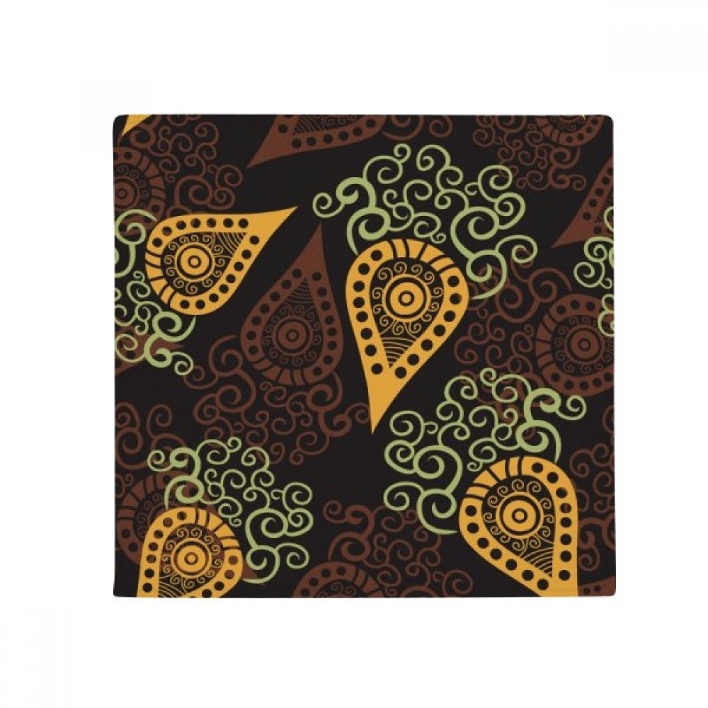 Tissu coloré radis art en tapis de sol 80x80cm, l'élégance textile exclusive
