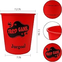 Vista 3 de Juegoal Outdoor Giant Yard Pong Game Set Outdoor Toss Game Throwing Game for Beach, Camping, Lawn and Backyard