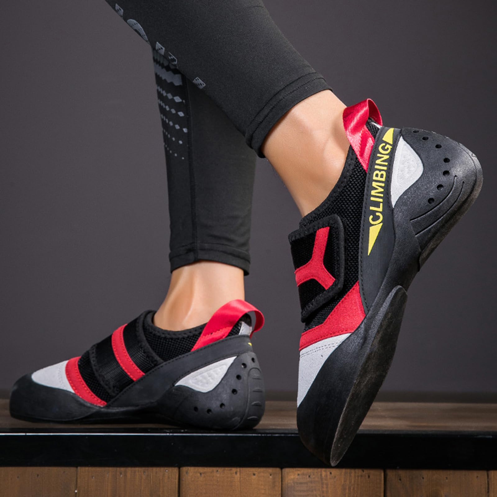 Scarpe da Boulder,Scarpette Arrampicata Uomo,Scarpe da Ginnastica da Bouldering,Assorbe Gli Urti E Trasferisce L'Energia Ai Piedi Durante L'Arrampicata,Adatto per Adulti E Principianti