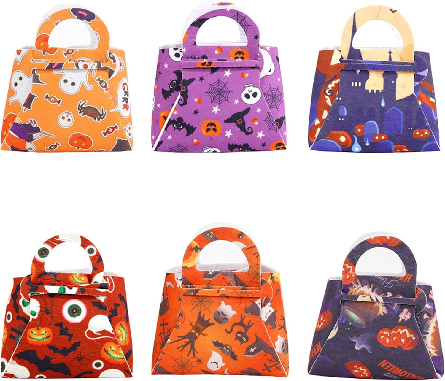 Paisu Halloween Treat Bags Cute Bat Ghost Pumpkin