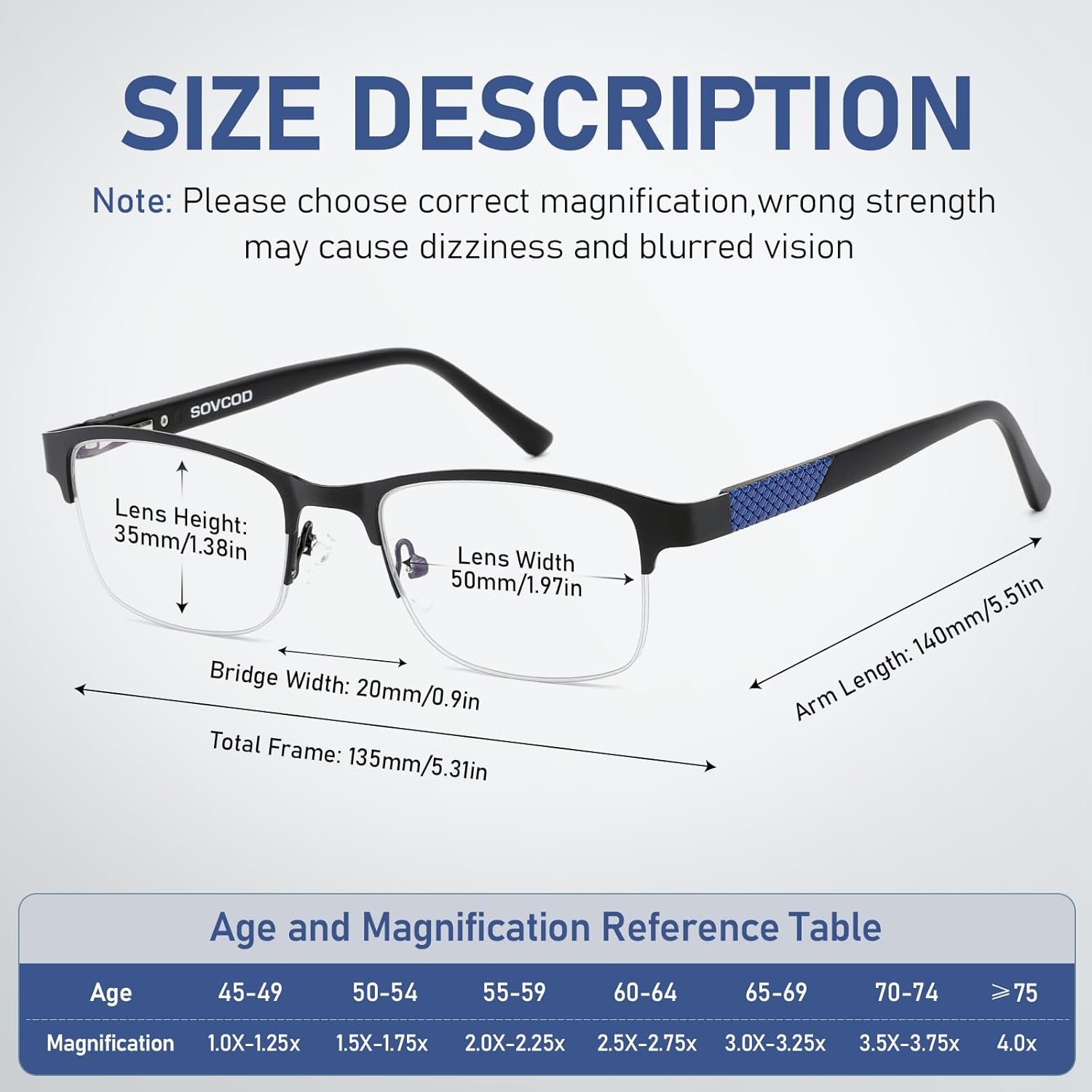 2 Pack Progressive Multifocus Reading Glasses for Men Women Blue Light Blocking Multifocal Computer Readers