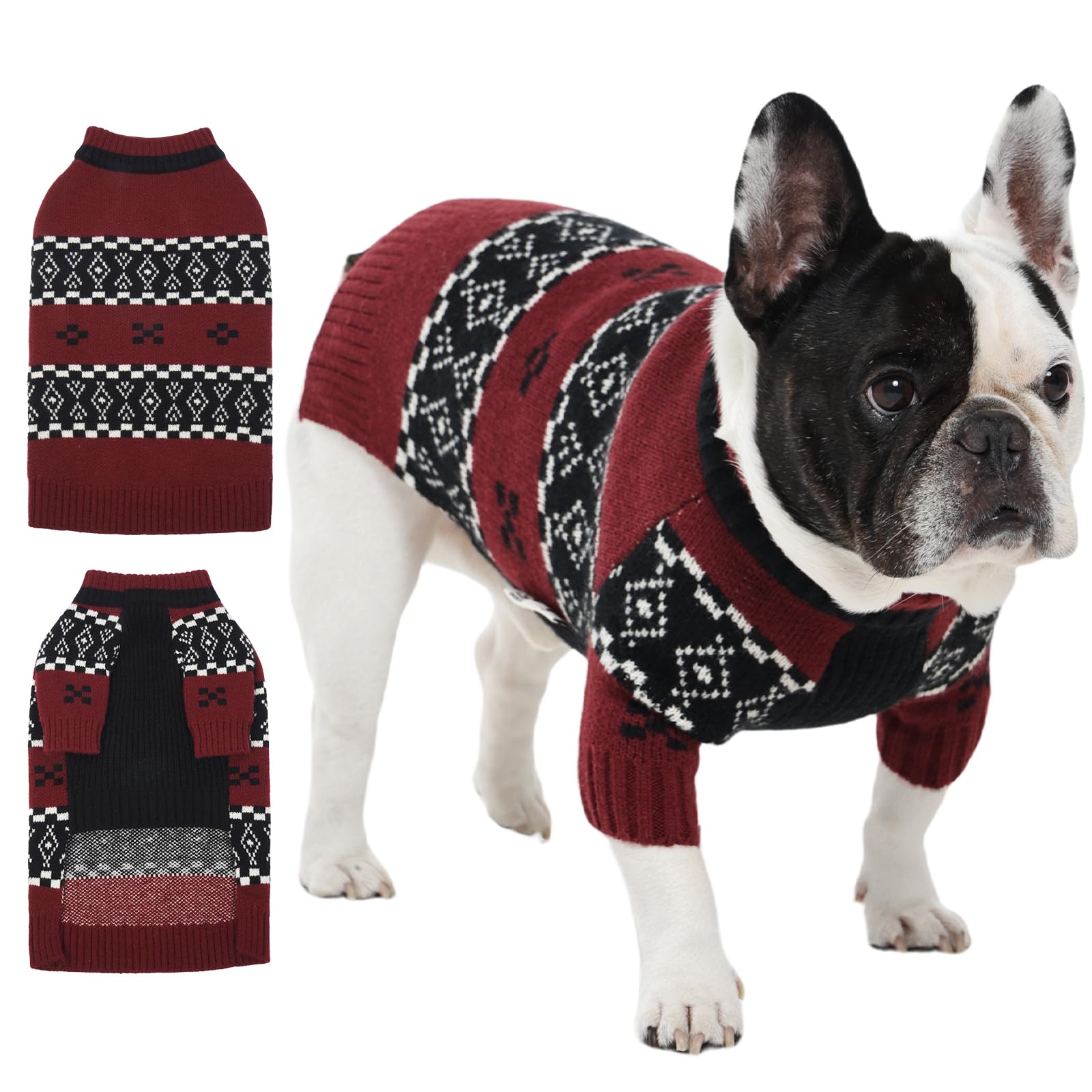 Pull en tricot pour chien actif idéal pour les promenades par temps froid