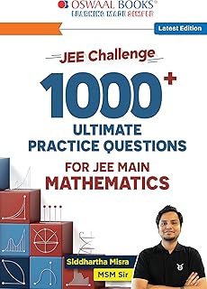 Oswaal MSM Sir’s JEE Maths Challenge Book: 1000 Practice Problems For JEE Main | A Step-by-Step Journey From Fundamentals Price In India