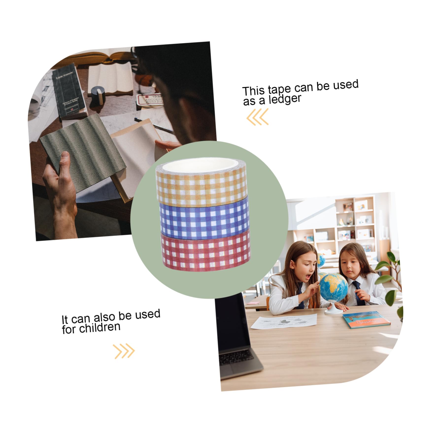 SEWACC 36rollen Vintage Washi Tape Retro Grid Muster Klebeband Für Diy Scrapbooking Journaling Und Dekoration