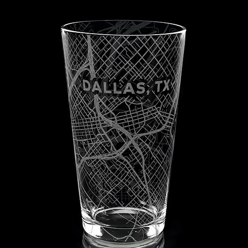 Miniatura 7 de LOS ANGELES CALIFORNIA Engraved City Street Map Beer Pint Glass  Perfect Drinking Gift Idea & Unique Decor!