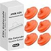 Jmoe USA Improved Lid For Gatorade Water Bottle | Fits Squeezable 32 oz and 30 oz Versions | Faster Flow Valve and Easy Twist Grip | Made With Food-Grade Materials 6-Pack