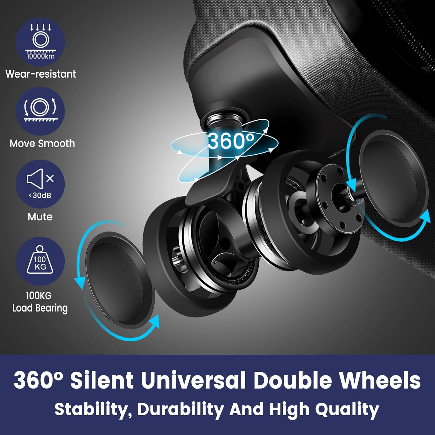 Carry On Luggage 22x14x9 Airline Approved, Suitcase with Spinner Wheels (20 Inch, Black)