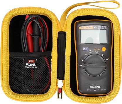 FBLFOBELI Hard Travel Carrying Case for FLUKE 101/for Aneng AN8008 Digital Multimeter, EVA Shockproof Protective Cover Storage Bag (Case Only)