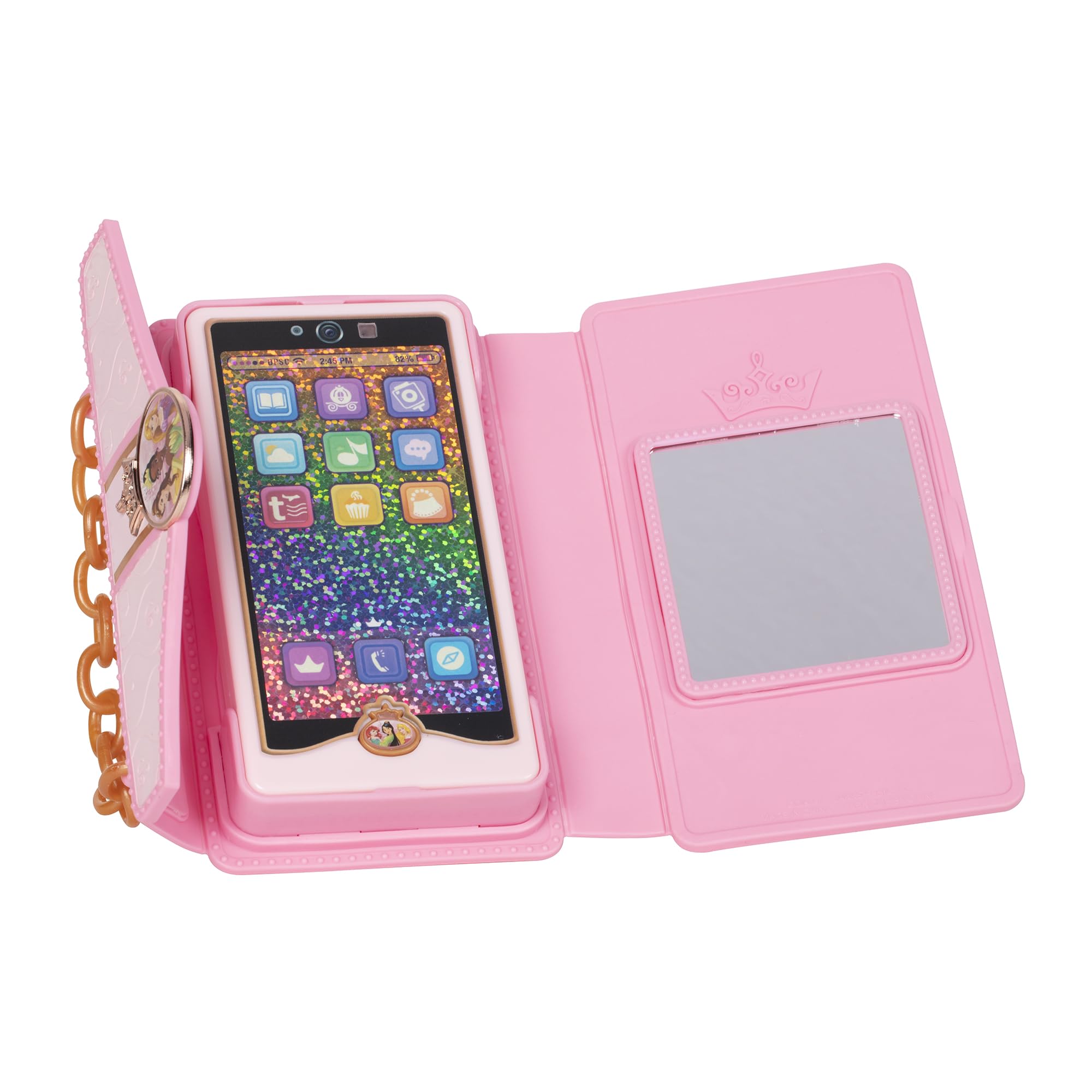 Collection Disney Princesses : Téléphone factice. Comprend Un téléphone factice, Un Gloss factice, des Cartes de crédit factices et Un Sac pour Les Petites Filles à la Mode dès 3 Ans.