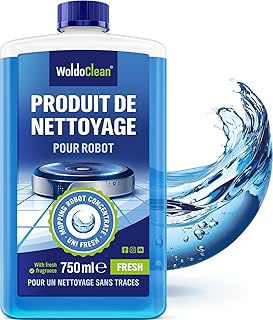 Concentré de nettoyage des sols pour Robot Aspirateur - compatible avec Roborock, Tineco, iFloor, etc. 25oz pour 75-150 utilisations