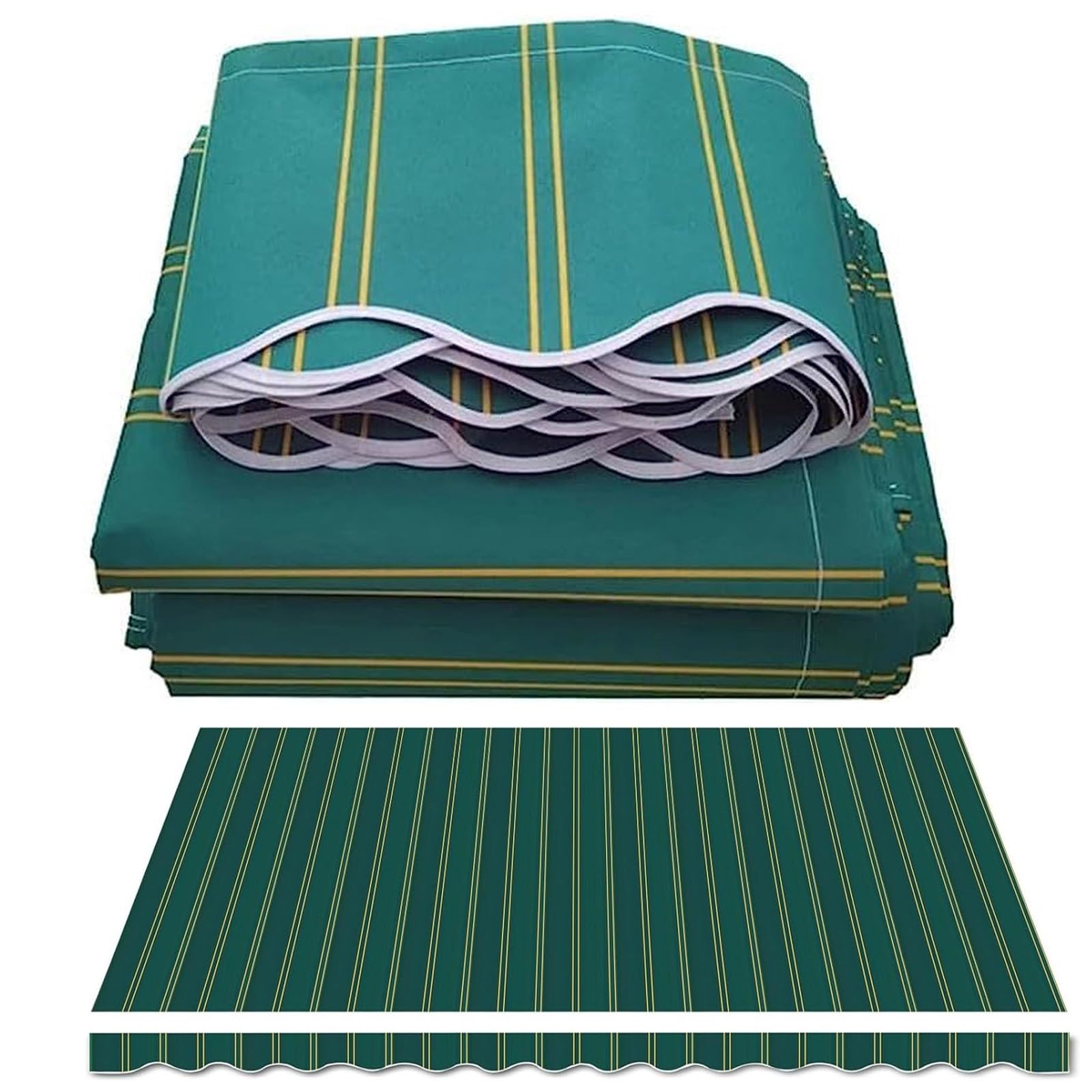 Tela de repuesto para toldo retráctil de patio con protección UV exterior