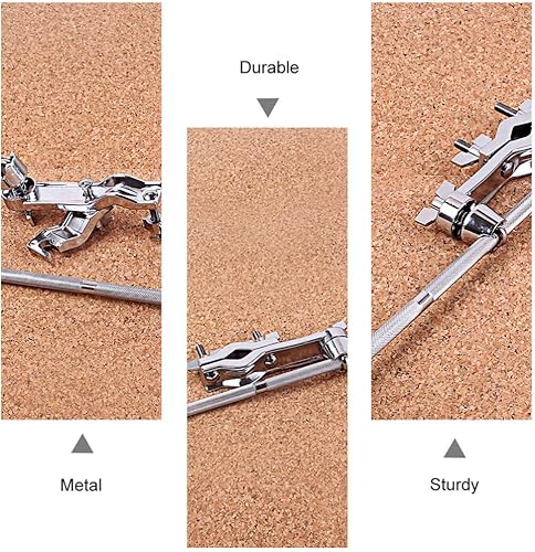 Miniatura 8 de EXCEART Soporte de abrazadera de extensión de tambor ajustable brazo de extensión con brazo de platillo con accesorios de tambor de abrazadera, plata